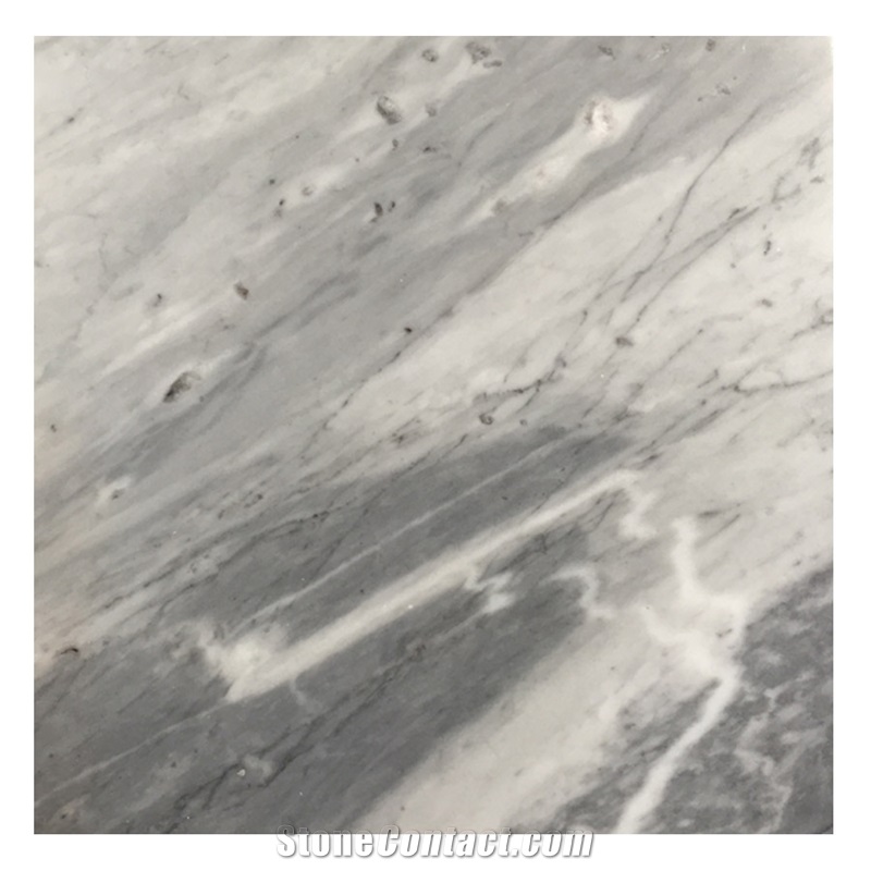 Italy Bardiglio Carrara Grey Bookmatch Marble Tile