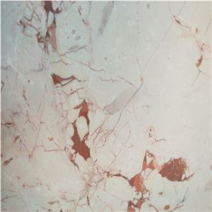 Ivory White Red Marble Stone Slabs Floor Factory