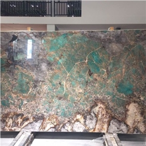 Natural Stone Amazon Green Granite Slabs