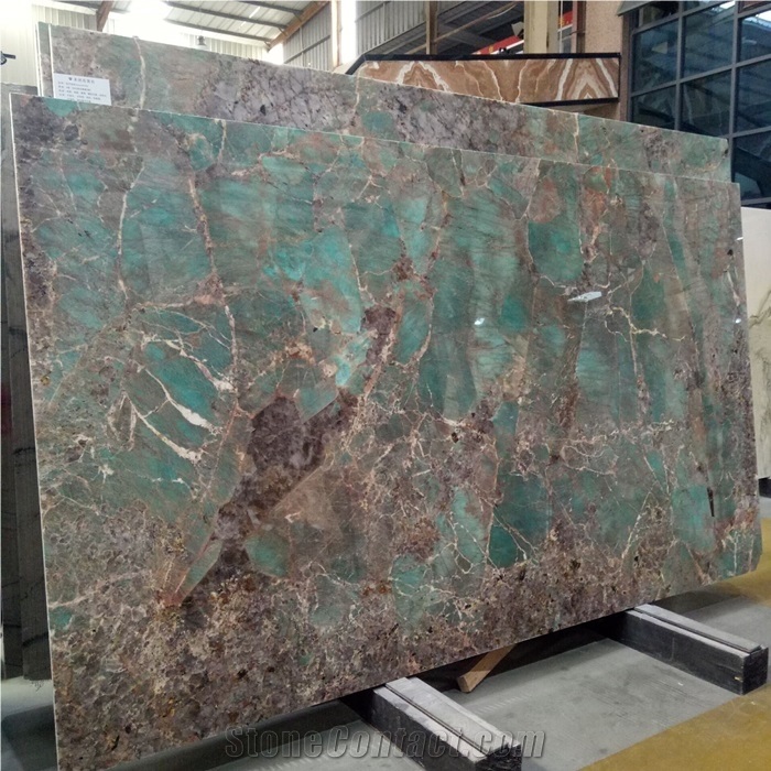Natural Stone Amazonite Green Granite Slabs