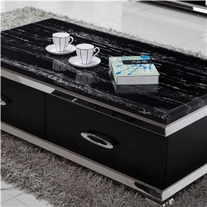 Silver Dragon Black Marble Slabs for Wall Floor