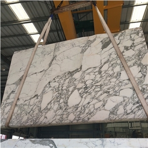 White Arabescato Marble Tiles for Indoor Design
