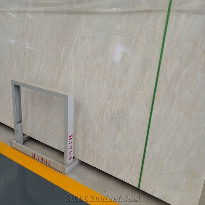 White Cary Ice Marble Stone Slab Wall Panels