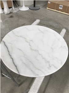 White Stone Round Table Tops,Interior Furniture