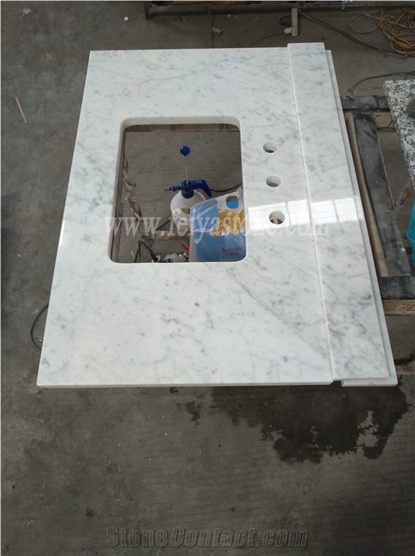 Bianco Carrara Marble Vanity Top