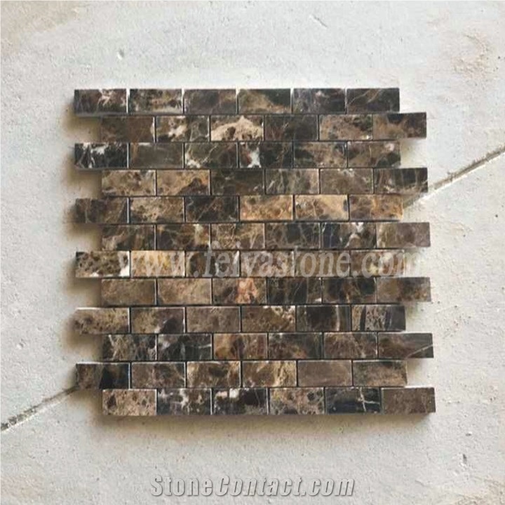 Brown Brick Design Mosaic Pattern