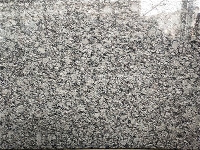 Wave White Granite Slab