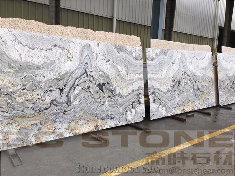 Silver Canyon Granite Slabs Bookmatch