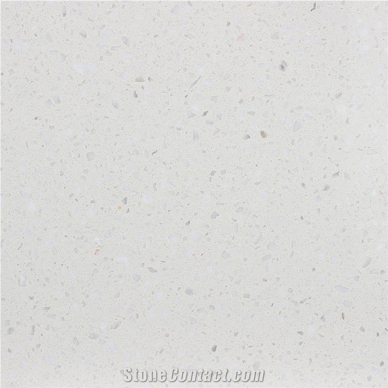 White Cement Terrazzo Tiles from China - StoneContact.com