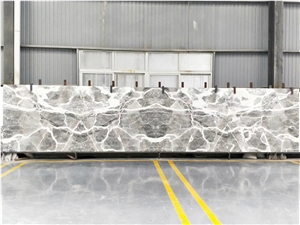 Bookmatch Pascal Grey Marble Wall Cladding Slab
