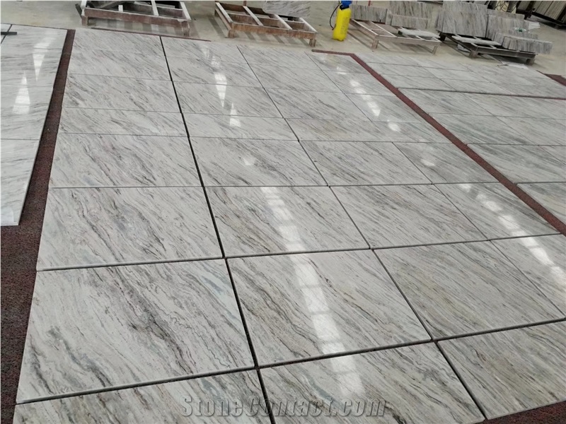 China Palissandro Ocean Wave Grey Marble Tile