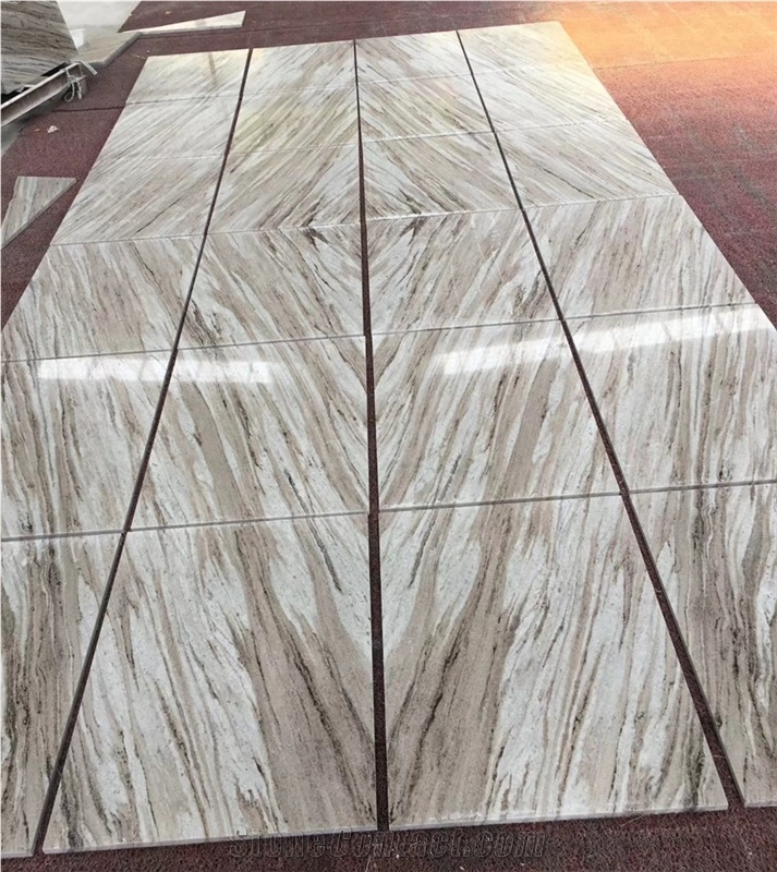 China Palissandro Ocean Wave Grey Marble Tile