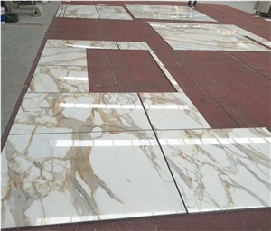 Italian Calacatta Gold Marble Floor Tile Price