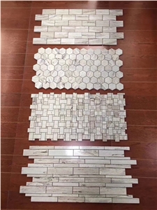 Palissandro White Marble Hexagon Mosaic Tile Price