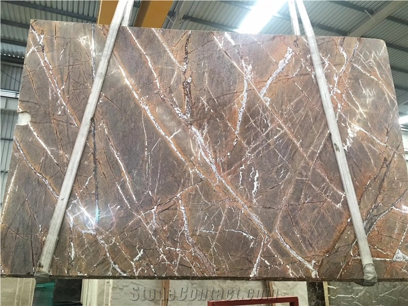 Rainforest Bidasar Brown Marble Slab Tile Price
