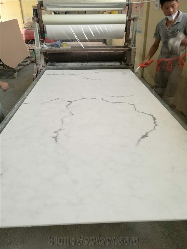 White Artificial Marble Stone Slabs