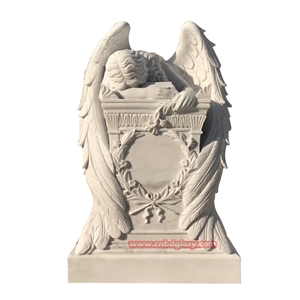 Marble Weeping Angel Tombstone Headstone