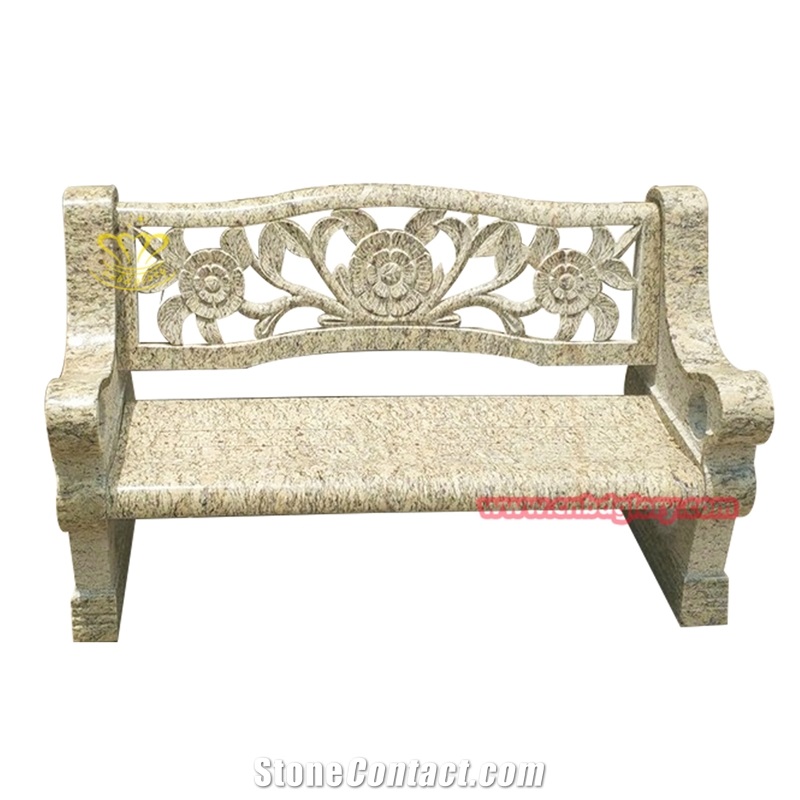Stone Carved Granite Chair Bench