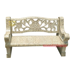 Stone Carved Granite Chair Bench