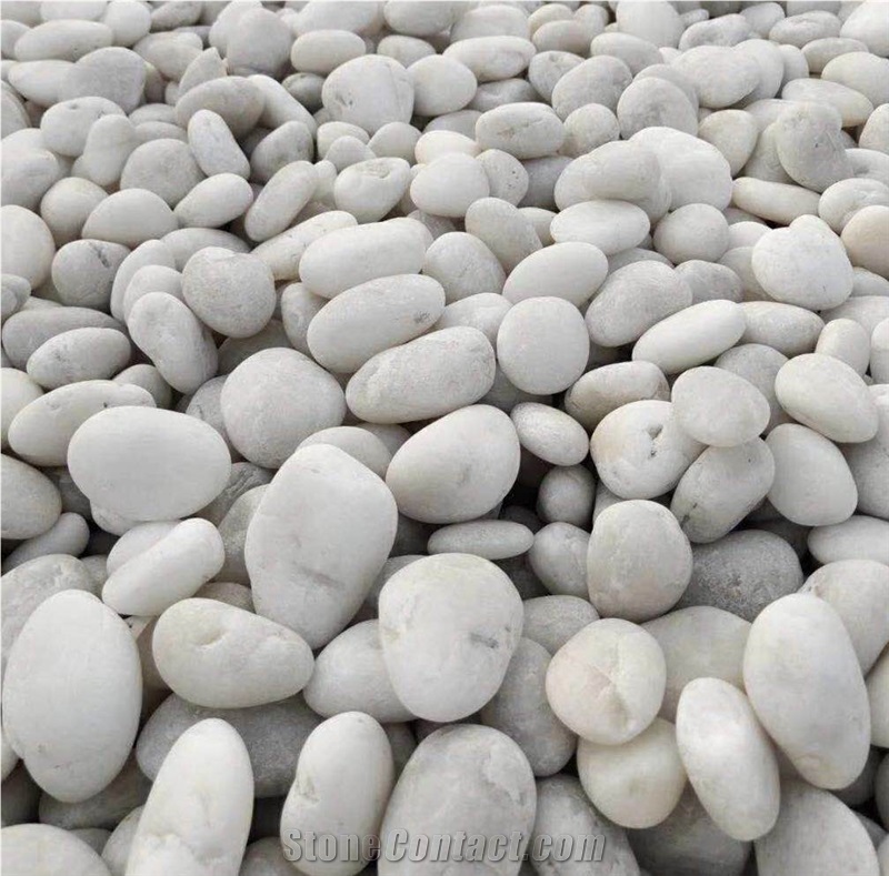 White Pebbles, White Cobbles, White Gravels
