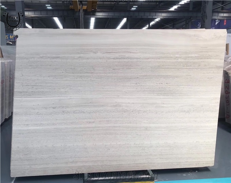 Cheap Price Chinese White Wood Grain Marble