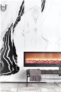 Living Room Decoration Panda White Marble