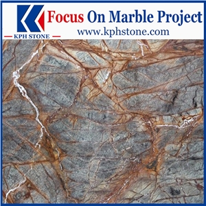 Bidaser Yellow Rainforest Marble Wall Slabs