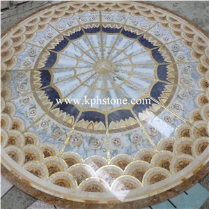 Black Portoro Gold Marble Medallions and Patterns