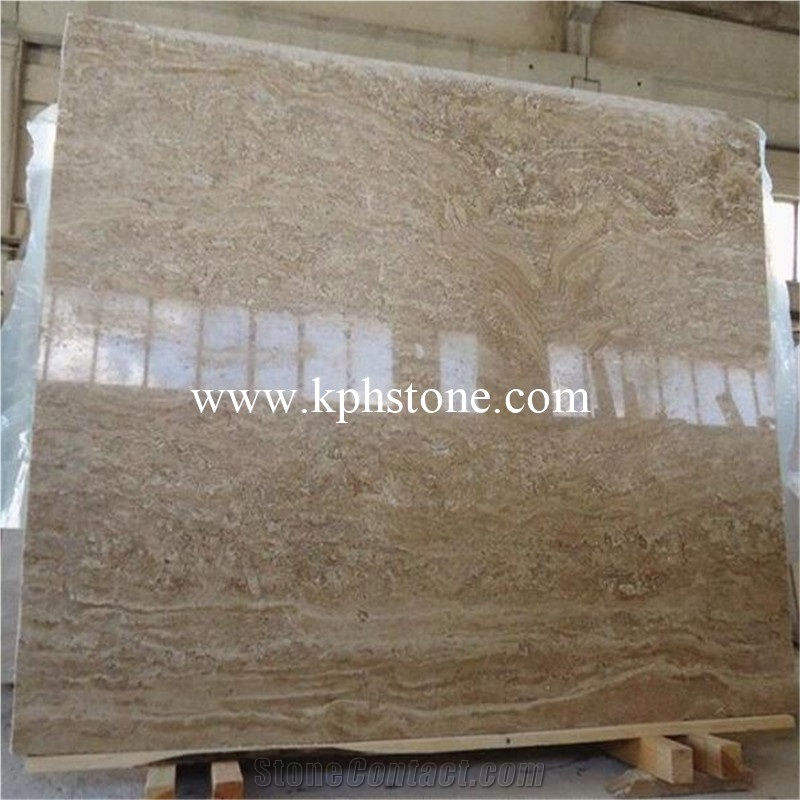 Coffee Brown Travertine Bathroom Tiles Slabs from China - StoneContact.com