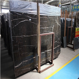 Golden Brown Marble Slabs for Hotel Projects