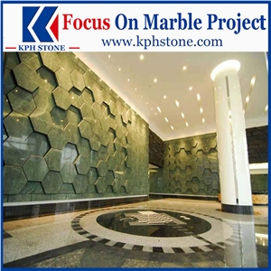 India Green Verde Ming Marble Slab for House Decor