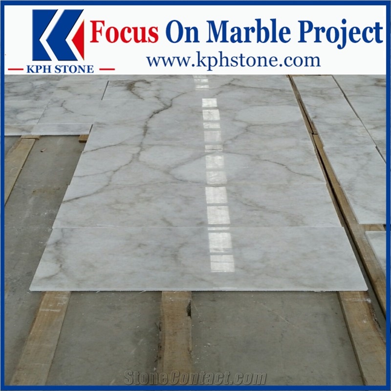 Karst White Marble Slab for Hotel Projects