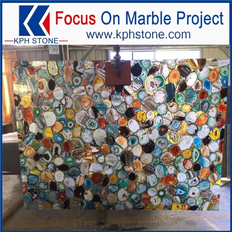 Luxury Colorful Agate Slab with Top Quality