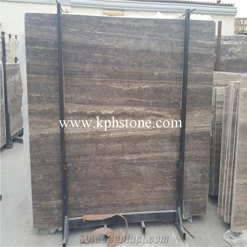 Persian Silver Travertine Slabs for Fairmont Dubai from China