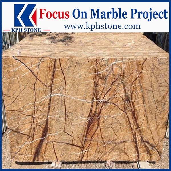 Rainforest Brown Marble Wall Floor Tiles for Club