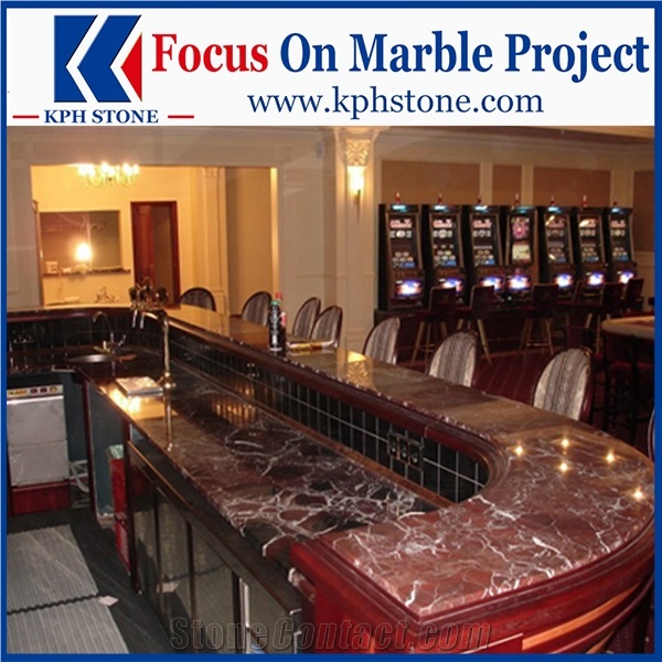 Red Marble Rosso Levanto Marble Kitchen Countertop
