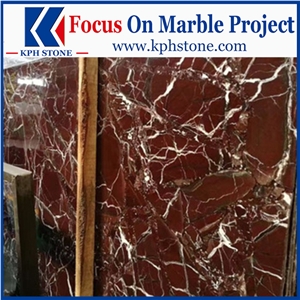 Red Marble Rosso Levanto Marble Kitchen Countertop
