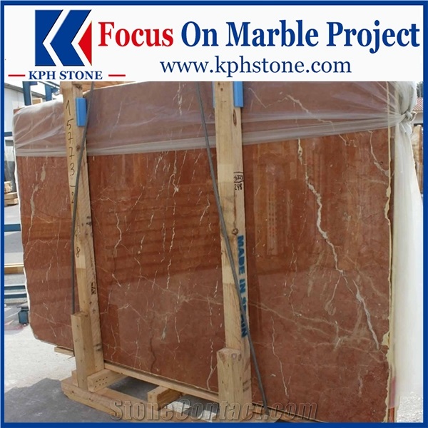 Rojo Coral Rosso Alicante Red Marble Tiles&Slabs