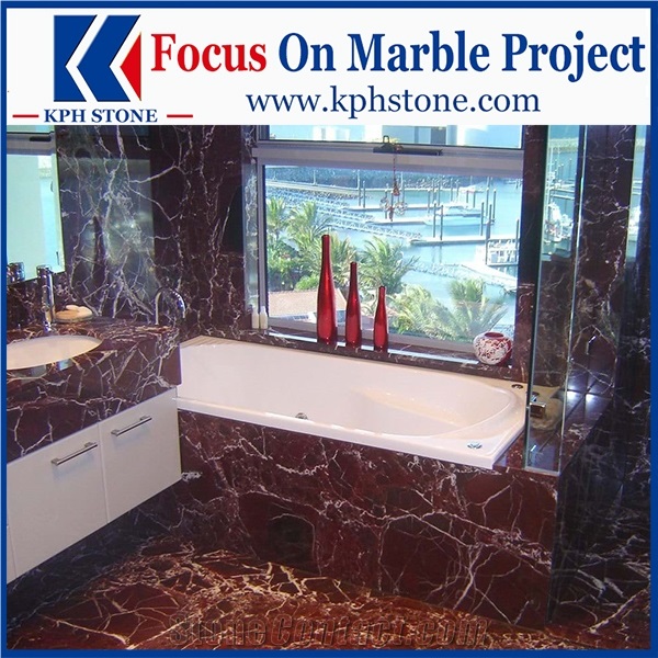 Rosso Lepanto Marble Bathroom Tops&Vanity Tops