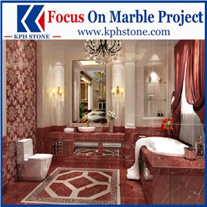 Rosso Lepanto Marble Bathroom Tops&Vanity Tops