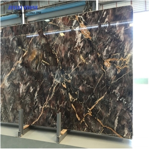 Venice Brown Marble Slabs for Wyndham