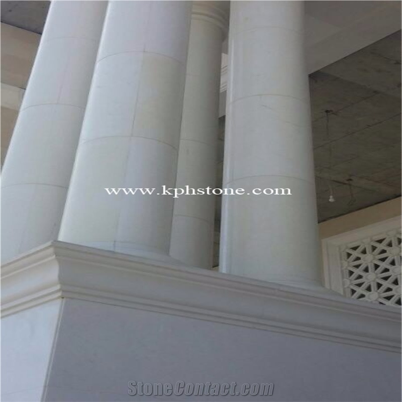 Victory Beige Marble Column for Hotel Projects