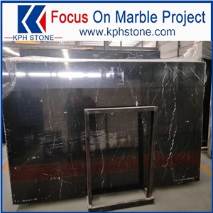 White Stripe in Black Marble for Hotel Project
