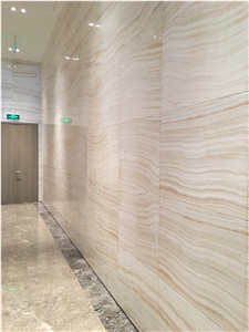 Wood Vein White Tiger Onyx Wall Covering