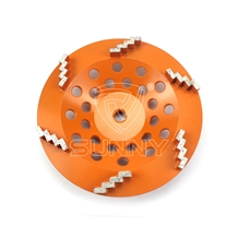 Ziazag Segment Diamond Grinding Cup Wheel