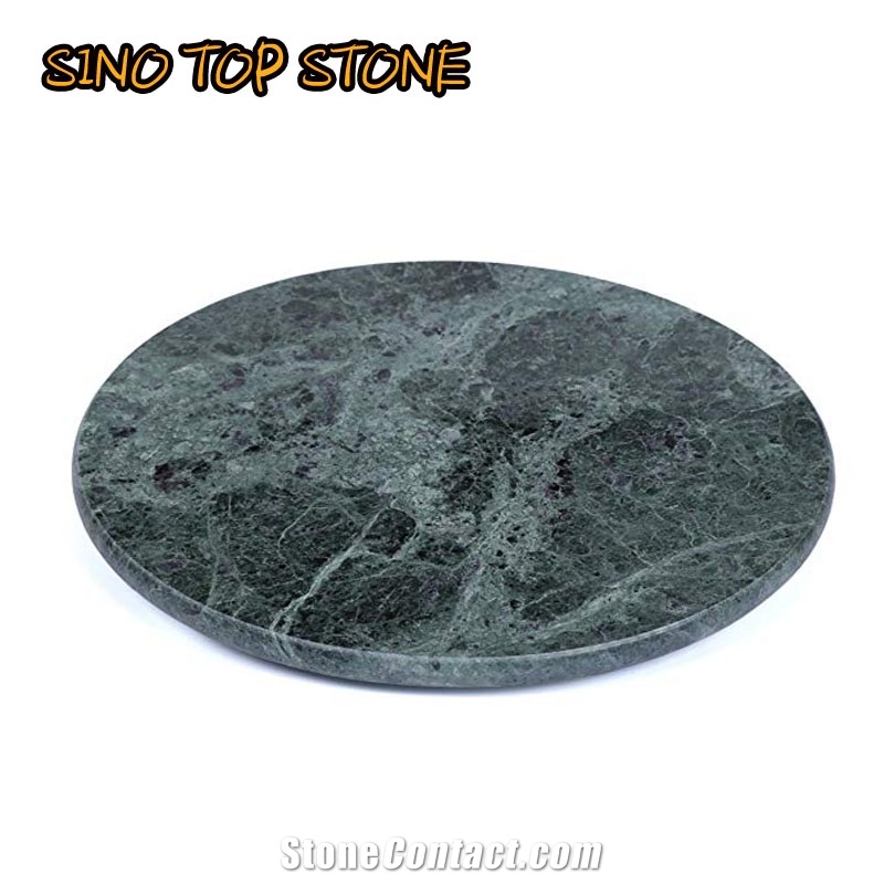 Green Marble Round Board Cheese Serving Plate