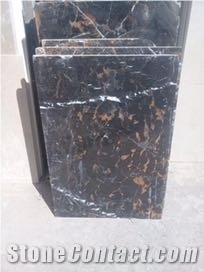 Black and Gold Marble Stone
