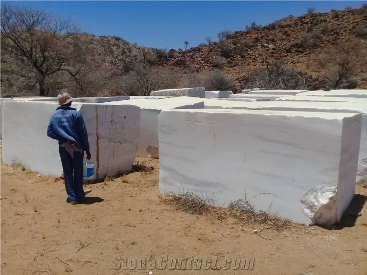 Namibia White Marble Blocks