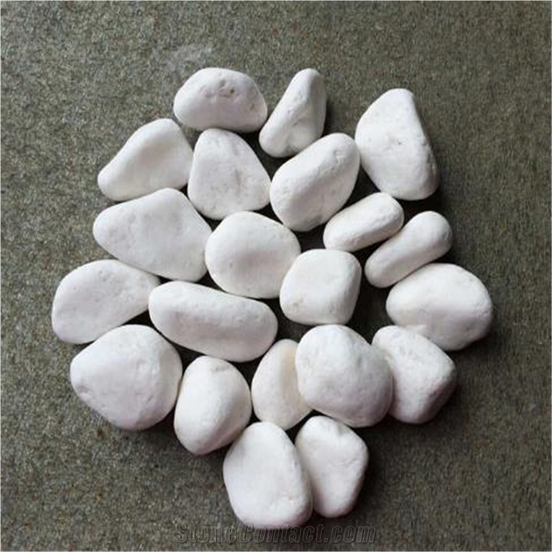 White Marble Gravel Stone Pebbles Chips