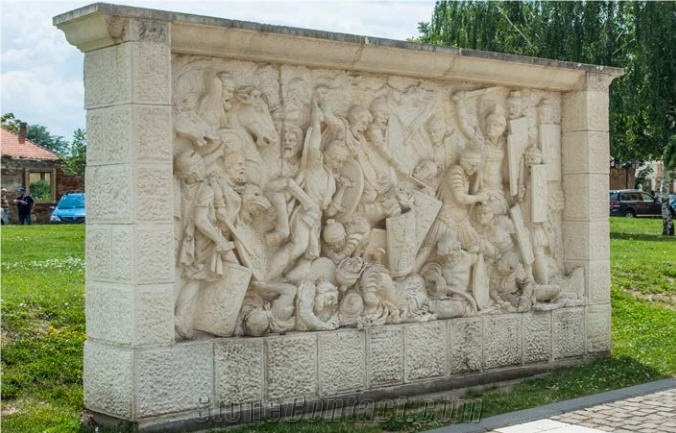 Podeni Limestone Carved Sculpture